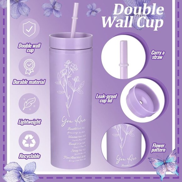 Purple Christian Gift Basket Set Women Faith Inspirational Religious Gifts - Picture 4 of 7